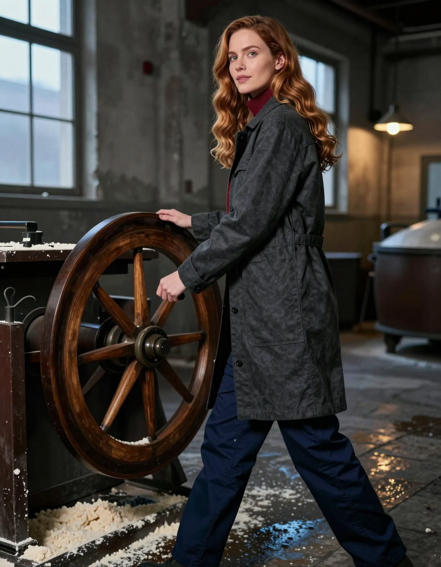 Leni Rose The archive begins with one measured turn of the mill.